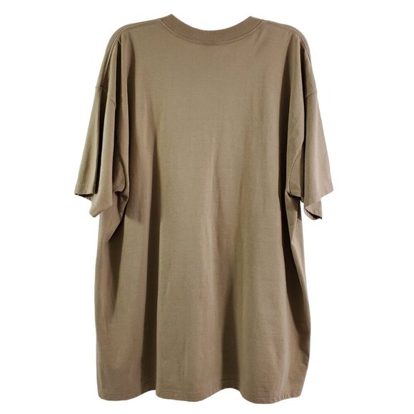 WORK IS FOR PEOPLE WHO DON’T KNOW HOW TO FISH Men's Crew Neck  T-shirt - 2XL - Picture 3 of 12